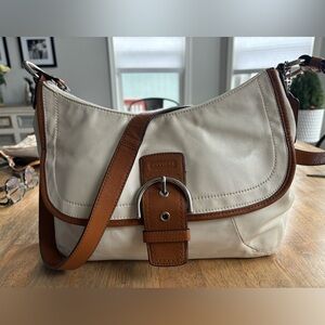 Coach 2012 Hampton/Soho bag. Clean pink inside. Good condition.